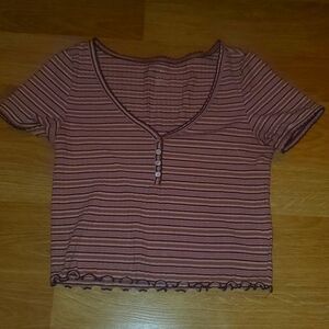 XS American Eagle striped top